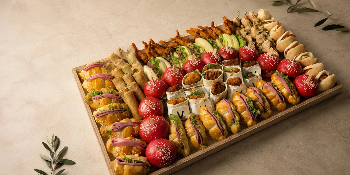 Vanillaro finger food catering tray