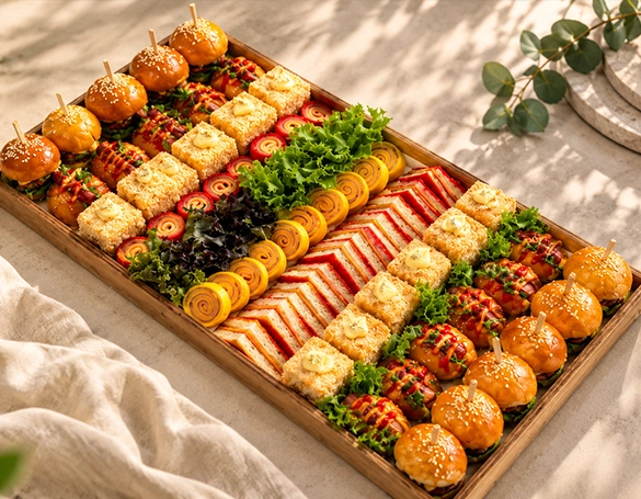 Vanillaro finger food catering tray